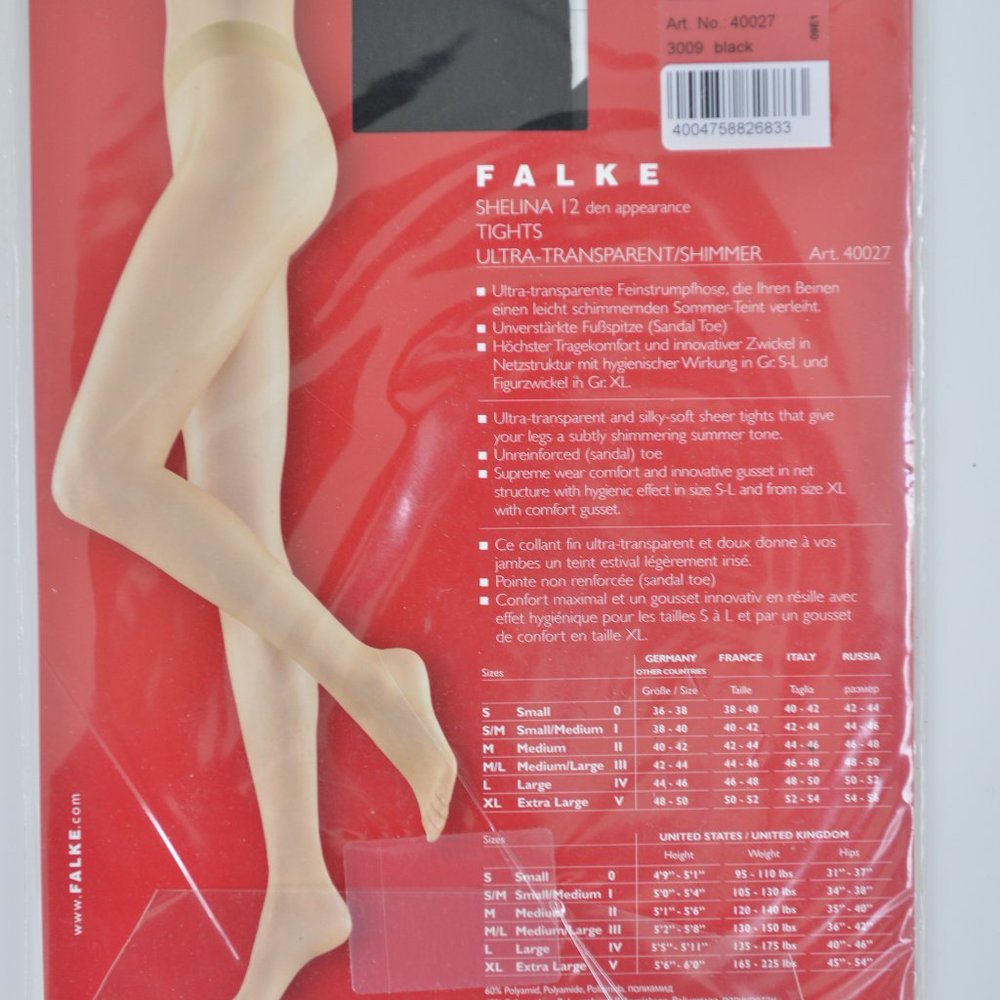 Falke Shelina 12 Black tights